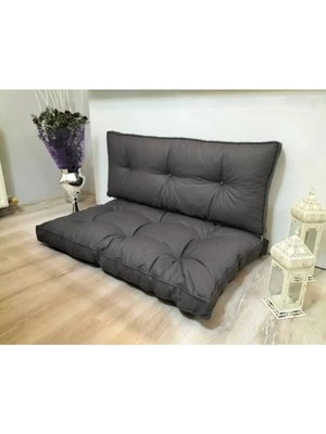 Maison Luré Puf & Bench Kalorifer Önü Yer Minderi Bahçe ve Palet Minderi Ikili Takım
