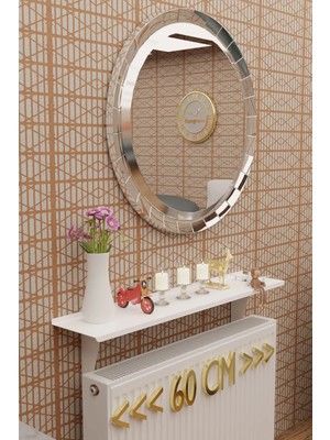 Maison Luré Dresuar Beyaz Petek Üstü Metal Raf 60 cm