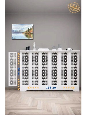 Maison Luré Dresuar Petek Önü Kaplama 116CM Çok Amaçlı Dolaplar Mobilya Kalorifer Petek