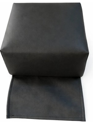 Maison Luré Puf & Bench Berber Çocuk Yükselti Puf Siyah Deri