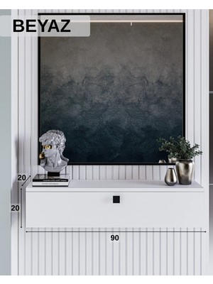 Maison Luré Dresuar Çok Amaçlı Duvara Monte Modern 90 cm