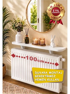 Maison Luré Dresuar Petek Üstü Uçan Raf Beyaz 100 cm
