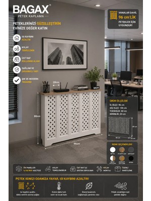 Maison Luré Dresuar Petek Üstü Dekoratif Kalorifer Gizleme Antre Konsolu