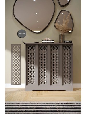 Maison Luré Dresuar Zeugma Model, Antrasit Renk,iç Ölçü 76 cm Dış Ölçü 80 cm Petek Kaplama, Dre