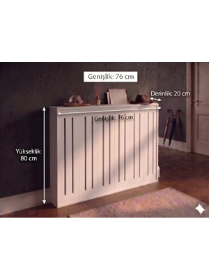 Maison Luré Dresuar Kalorifer Petek Önü Kapatma, Iç Ölçü 76 cm Mobilya, Petek Kaplama, ,