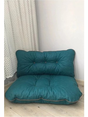 Maison Luré Puf & Bench Petek Önü Yer Minderi Bahçe Palet Minderi Ikili Takım