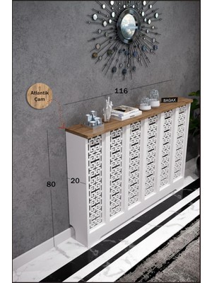 Maison Luré Dresuar Petek Üstü Dekoratif Kalorifer Gizleme Antre Konsolu Dar