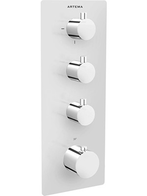 Artema A47189 Aquaheat S5 Ankastre Banyo/duş Bataryası 5 Yollu Yönlendirici, Krom