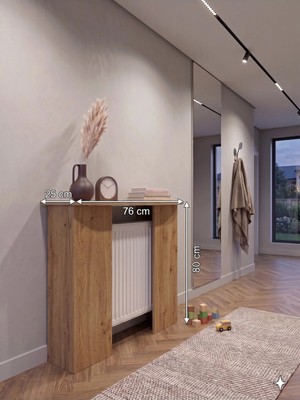 Maison Luré Dresuar Dekoratif Petek Kaplama 76 cm - Isı Geçirgenli Modern Kalorifer Rad