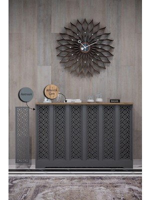 Maison Luré Dresuar Pera Model Antrasit Atlantik Çam Renk 116 cm Petek Kaplama