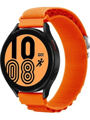 Watch 20MM Uyumlu KR410 Kumaş Kordon - Turuncu