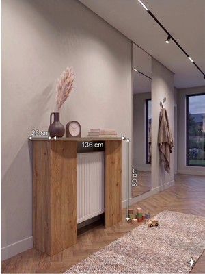 Maison Luré Dresuar Dekoratif Petek Kaplama 136 cm - Isı Geçirgenli Modern Kalorifer Ra