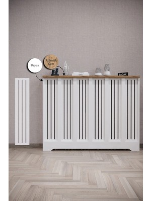 Maison Luré Dresuar Petek Kaplama Kalorifer Peteği Kapatma Dekoratif Iç 116 cm Dış 120