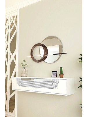Maison Luré Dresuar DA1202BS Meyra , Antre Hol Rafı Beyaz-Silver 120CM