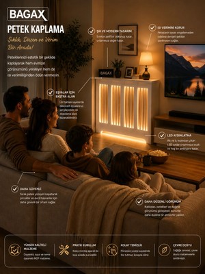 Maison Luré Dresuar **led Işıklı ** Petek Kaplama, Beyaz Renk,iç Ölçü 76 cm Dış Ölçü 80 cm Pete