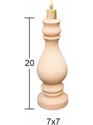 Maison Luré Dresuar Ahşap Şamdan Şa-33