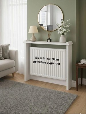 Maison Luré Dresuar Beyaz Petek Üzeri Geçmeli 80 cm