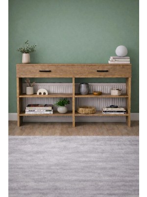 Maison Luré Dresuar Petek Üstü Minimal Kahve Köşesi Dolabı 140 cm