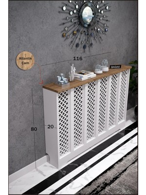 Maison Luré Dresuar Beyaz Üstü Çam Renk Petek Kaplama