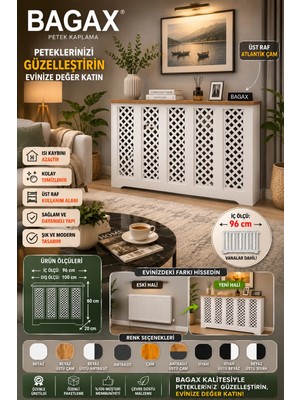Maison Luré Dresuar Petek Üstü Dekoratif Kalorifer Gizleme Antre Konsolu