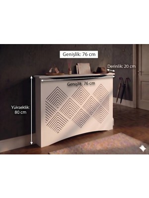 Maison Luré Dresuar Kalorifer Petek Önü Kapatma, Iç Ölçü 76 cm Mobilya, Petek Kaplama, ,