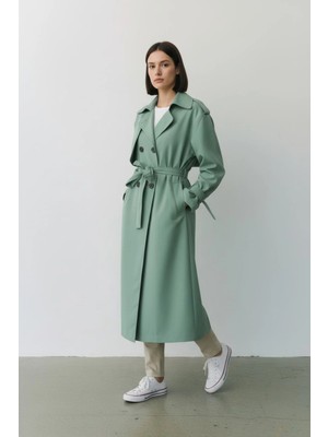 Durivya Kruvaze Yaka Oversize Trençkot