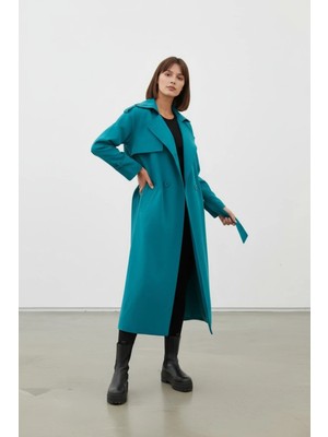 Durivya Kruvaze Yaka Oversize Trençkot