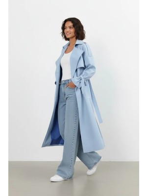 Durivya Cep Detaylı Oversize Trençkot