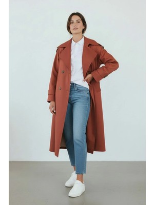 Durivya Apoletli Oversize Trençkot