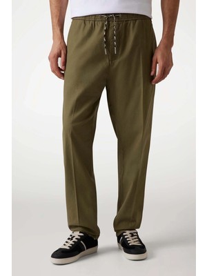 Guess Erkek Keten Karışımlı Slim Fit Pantolon M5GB79WH4EA