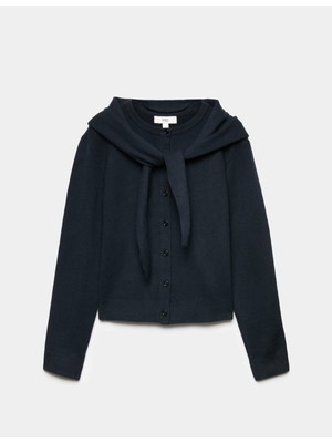 Marks & Spencer Air Yarn Şal Yaka Hırka