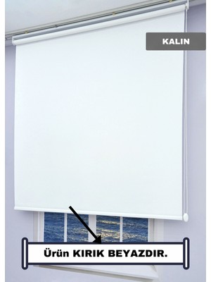 Esdeh Stor Güneşlik Perde - KALIN Kumaş - DÜZ/ETEKSİZ - Alüminyum Kasa