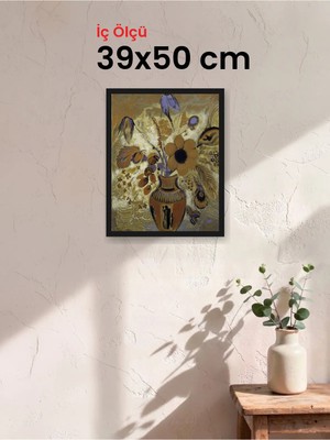 Hars Slim Ince Profil Siyah Çerçeve 39 x 50 cm Camlı