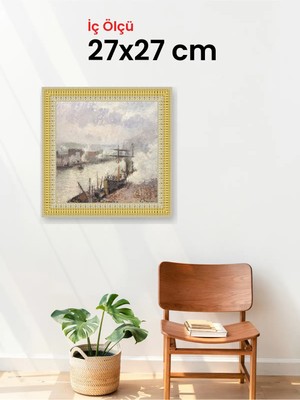 Hars Royal Klasik Desenli Çok Renkli Çerçeve 27 x 27 cm Camlı