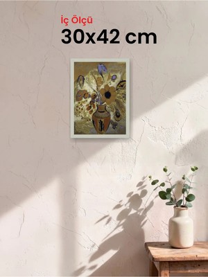 Hars Slim Ince Profil Gümüş Çerçeve 30 x 42 cm Camlı