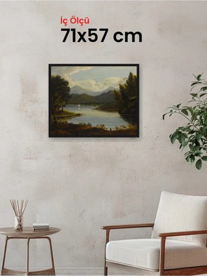 Hars Slim Ince Profil Siyah Çerçeve 71 x 57 cm Camlı