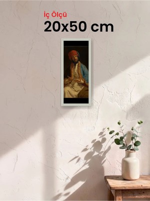 Hars Slim Ince Profil Gümüş Çerçeve 20 x 50 cm Camlı