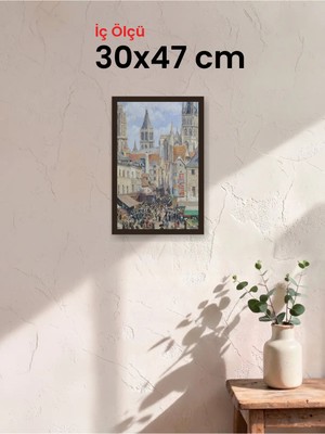 Hars Slim Ince Profil Kahverengi Çerçeve 30 x 47 cm Şeffaf Korumalı Pvc