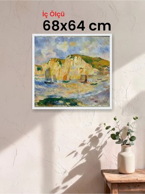 Hars Slim Ince Profil Beyaz Çerçeve 68 x 64 cm Camlı