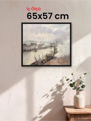 Hars Slim Ince Profil Siyah Çerçeve 65 x 57 cm Camlı