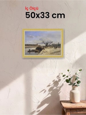 Hars Royal Klasik Desenli Çok Renkli Çerçeve 50 x 33 cm Camlı