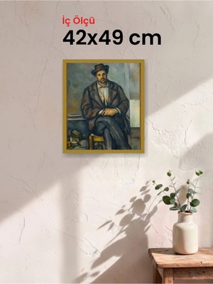 Hars Slim Ince Profil Altın Çerçeve 42 x 49 cm Camlı