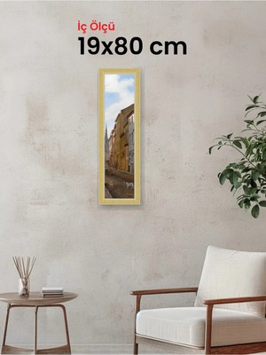 Hars Royal Klasik Desenli Çok Renkli Çerçeve 19 x 80 cm Şeffaf Korumalı Pvc