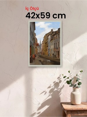 Hars Slim Ince Profil Gümüş Çerçeve 42 x 59 cm Camlı