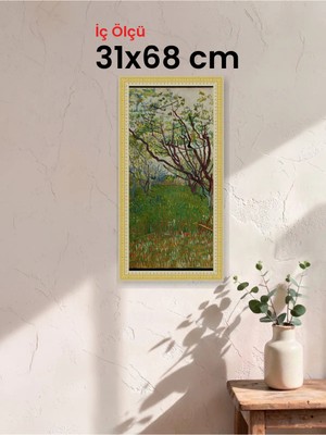 Hars Royal Klasik Desenli Çok Renkli Çerçeve 31 x 68 cm Şeffaf Korumalı Pvc