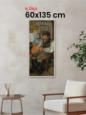 Hars Slim Ince Profil Gümüş Çerçeve 60 x 135 cm Şeffaf Korumalı Pvc
