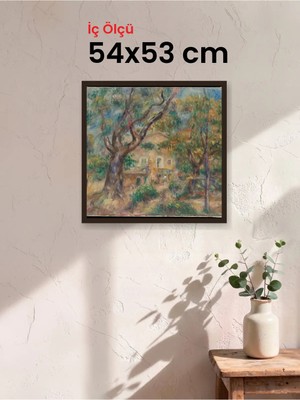 Hars Slim Ince Profil Kahverengi Çerçeve 54 x 53 cm Şeffaf Korumalı Pvc