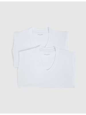 Pierre Cardin Beyaz Modal Karışımlı 2'li Atlet Set 50333769 600