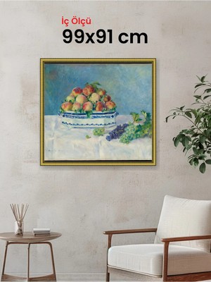 Hars Royal Klasik Desenli Altın Çerçeve 99 x 91 cm Camlı