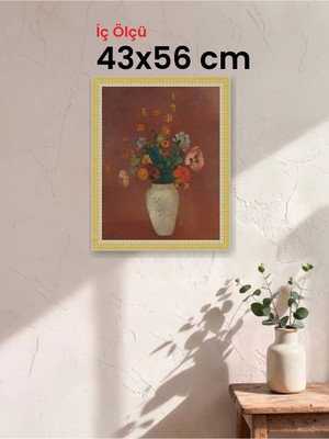 Hars Royal Klasik Desenli Çok Renkli Çerçeve 43 x 56 cm Camlı